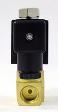 Load image into Gallery viewer, Brass Solenoid Valve NO 3/8 inch NPT 24vdc NPT Normally Open for water, gas &amp; air