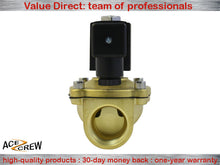 Load image into Gallery viewer, Brass Solenoid Valve NC 1/2 inch NPT , 110V/120VAC Normally Closed for Fluid Air &amp; Gas