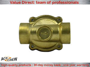 Brass Solenoid Valve NC 1 inch NPT 24VDC Normally Closed for gas, air , fluid