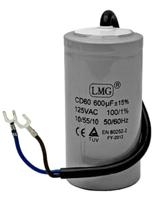 Motor Start Capacitor 600uF+/- 15%, 125VAC