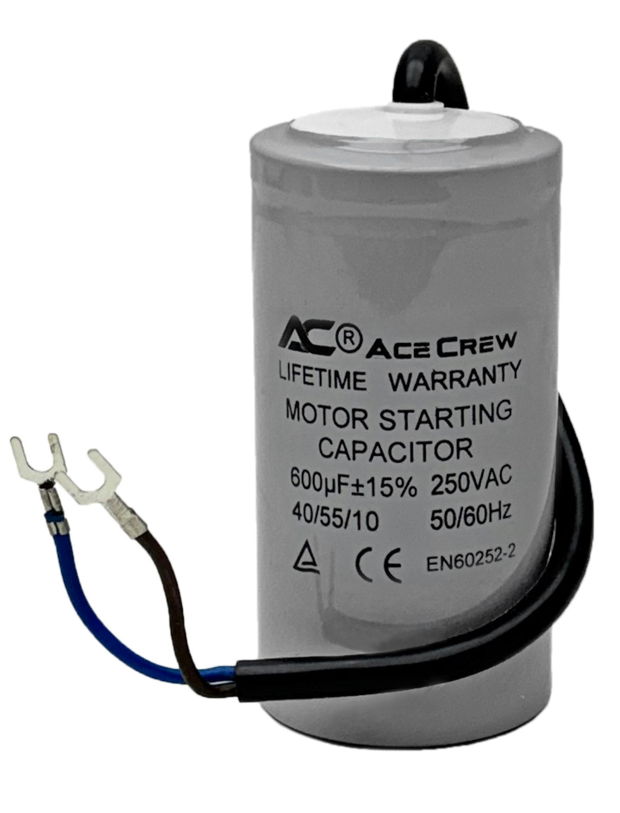 Motor Start Capacitor 600uF+/- 15%, 250VAC - AceCrew