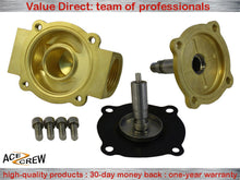 Load image into Gallery viewer, Brass Solenoid Valve NC 1 inch NPT 24VAC Normally Closed for Water, Air &amp; Gas