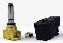 Load image into Gallery viewer, Brass Solenoid Valve NO 3/8 inch NPT 24vdc NPT Normally Open for water, gas &amp; air