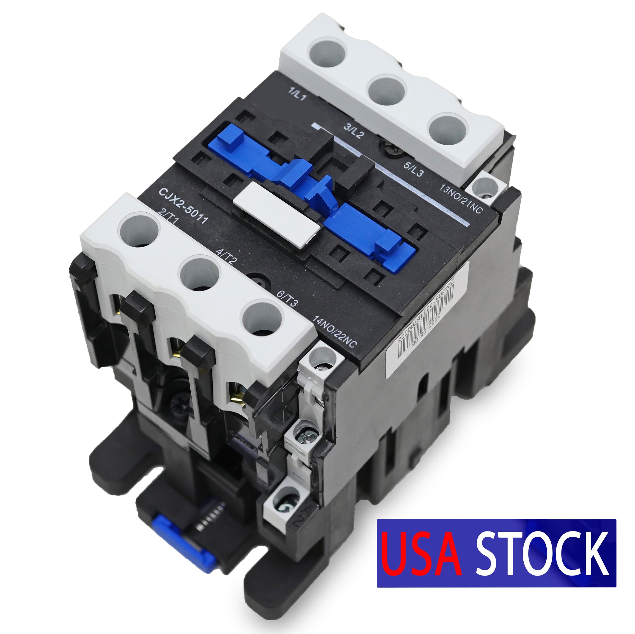 3 Pole AC Motor Contactor CJX2-5011 50A, Contactor Coil Voltage 220V ...