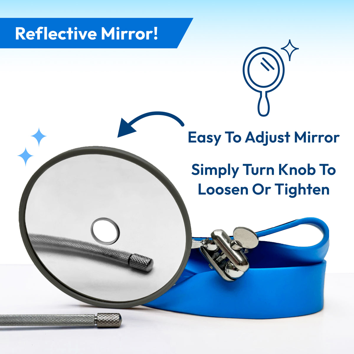 AceCrew Realistic Dr. Head Mirror for Doctor Costume, Dr Head Mirror C