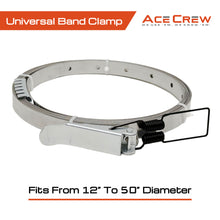 Load image into Gallery viewer, XL Dust Collector Band Clamp One-Size-Fits-Most 12" to 51" Hose Clamp Stainless Steel Dust Strap (Copy)