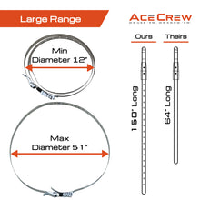 Load image into Gallery viewer, XL Dust Collector Band Clamp One-Size-Fits-Most 12" to 51" Hose Clamp Stainless Steel Dust Strap (Copy)