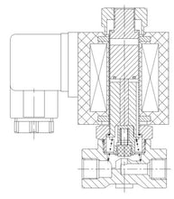 Load image into Gallery viewer, Brass Solenoid Valve NO 1/4 inch , 12VDC Normally Open for Water, Air &amp; Gas