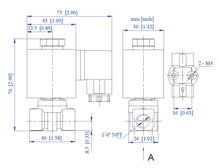 Load image into Gallery viewer, Brass Solenoid Valve NO 1/4 inch , 12VDC Normally Open for Water, Air &amp; Gas