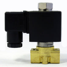 Load image into Gallery viewer, Brass Solenoid Valve NO 1/4 inch , 12VDC Normally Open for Water, Air &amp; Gas