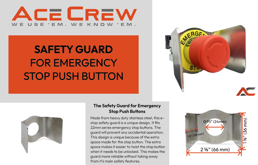 AceCrew Durable Protective Guard for Industrial Push Button Switches (5 ...