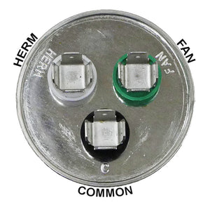 Dual run capacitor terminal, HVAC capacitor terminal, Air conditioning capacitor terminal, Capacitor connector, Capacitor terminal strip, Capacitor connections, Dual voltage capacitor terminal, Replacement capacitor terminal, Herm, Fan, Common line