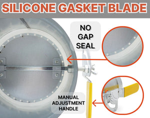 6 inch HVAC Duct Manual Volume Backdraft Damper with Adjustment Handle