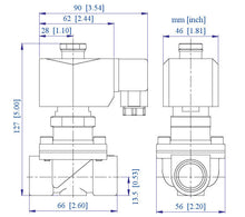 Load image into Gallery viewer, Brass Solenoid Valve NO 1/2 inch 24VDC Normally Open for Water, Air &amp; Gas