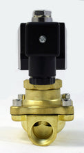 Load image into Gallery viewer, Brass Solenoid Valve NO 1/2 inch, 110VAC/120VAC Normally Open for Water, Gas &amp; Air