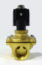 Load image into Gallery viewer, Brass Solenoid Valve NO 1 inch NPT 24VDC Normally Open with Water, Air &amp; Gas