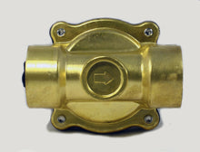 Load image into Gallery viewer, Brass Solenoid Valve NO 1 inch NPT 12VDC Normally Open for Water, Air &amp; Gas