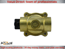 Load image into Gallery viewer, Brass Solenoid Valve NC 3/4 inch, 220VAC-240VAC Normally Closed for Water, Air &amp; Gas