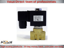 Load image into Gallery viewer, Brass Solenoid Valve NC 3/8 inch NPT 220VAC , 240VAC Normally Closed for gas, air , fluid