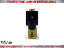 Load image into Gallery viewer, Brass Solenoid Valve NC 1/4 inch NPT 24VAC Normally Closed for fluid gas &amp; air