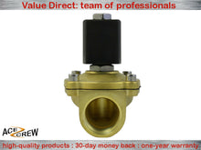 Load image into Gallery viewer, Brass Solenoid Valve for industrial use , 110V &amp; 120V AC control