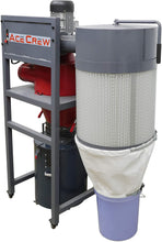 Load image into Gallery viewer, AceCrew Cyclone Dust Collector 1.5HP 120VAC Single Phase 6&quot; Inlet