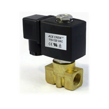 Load image into Gallery viewer, VITON NORMALLY CLOSED SOLENOID VALVE 3/8 INCH 110VAC 120VAC