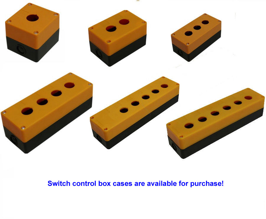 PUSH BUTTON SWITCH CONTROL BOX Fits 7/8 Inch (22mm) Switches - 1 Hole ...